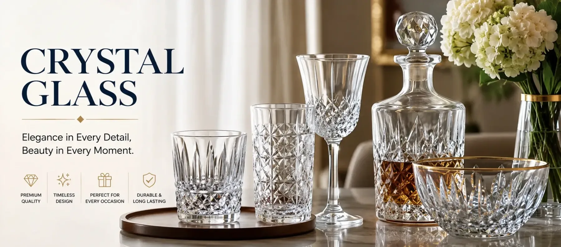 Crystal Glass: A Stylish and Versatile Choice for Everyday Use