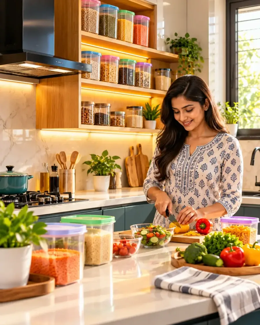 Plastic Container in Kitchen