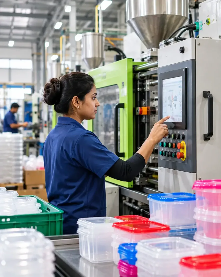 Plastic Manufacturing Control Station